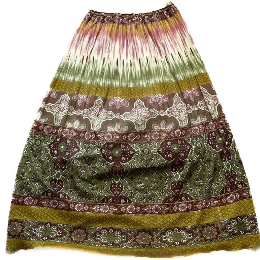 Bohemian Multi-Color Maxi Skirt